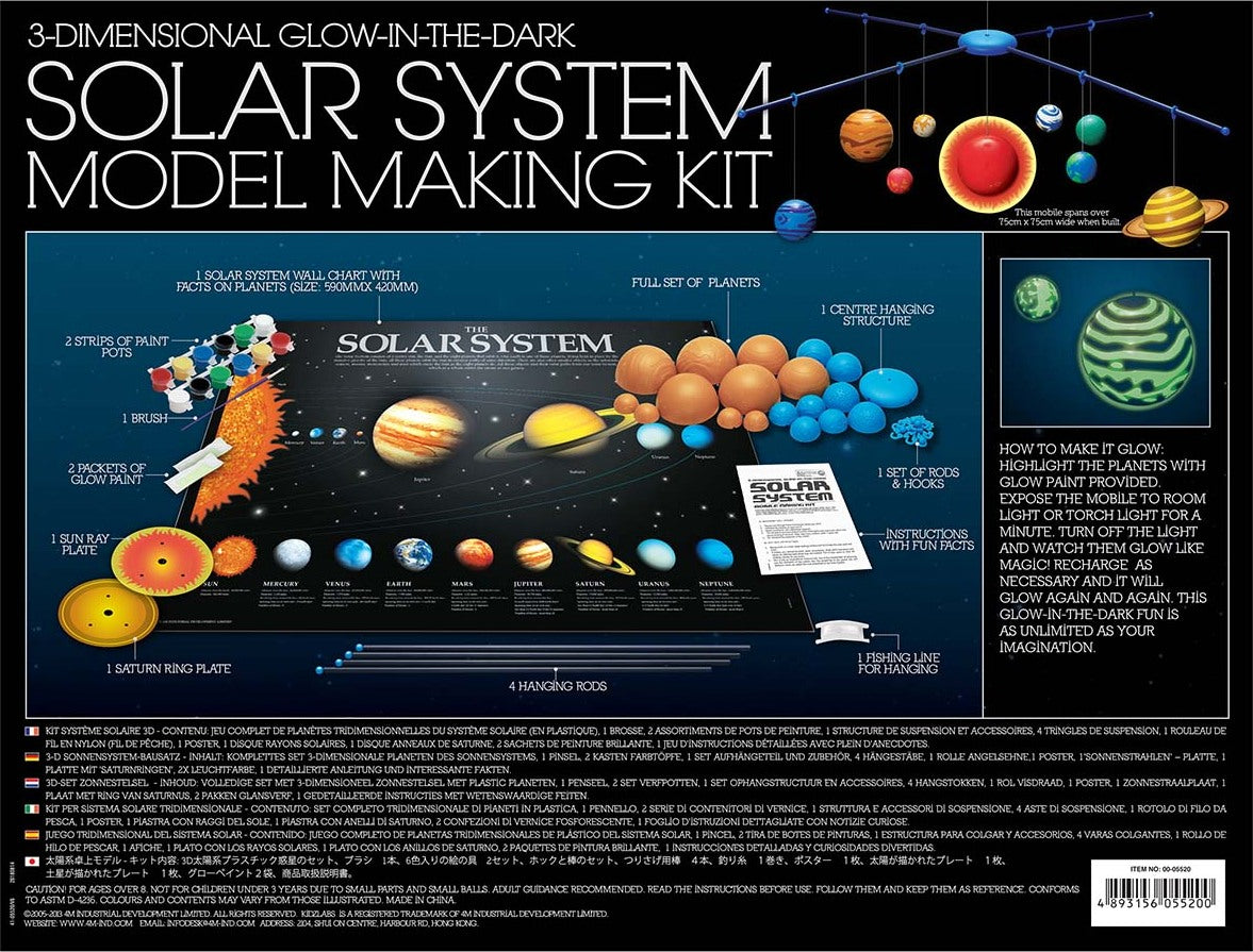 3D Glow Solar System Model Kit
