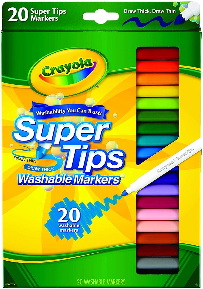 Crayola Super Tips Washable Fine Line Markers 10 Count