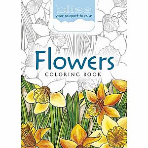 BLISS Flowers Coloring Book: Your Passport to Calm