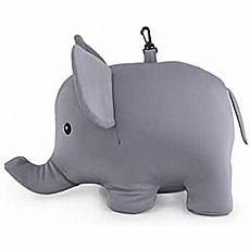 Elephant Zip & Flip Travel Pillow