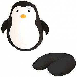 Penguin Zip & Flip Travel Pillow 