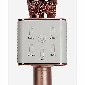 Sing-along PRO Rose Gold Karaoke Microphone & Bluetooth Speaker